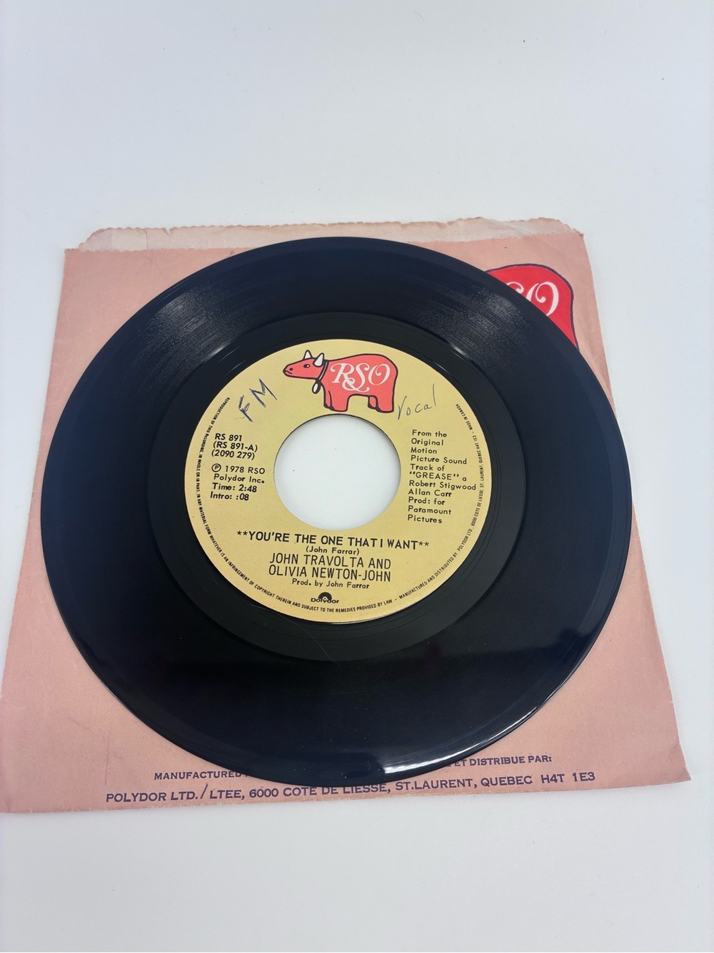 Olivia Newton John & John Travolta Record